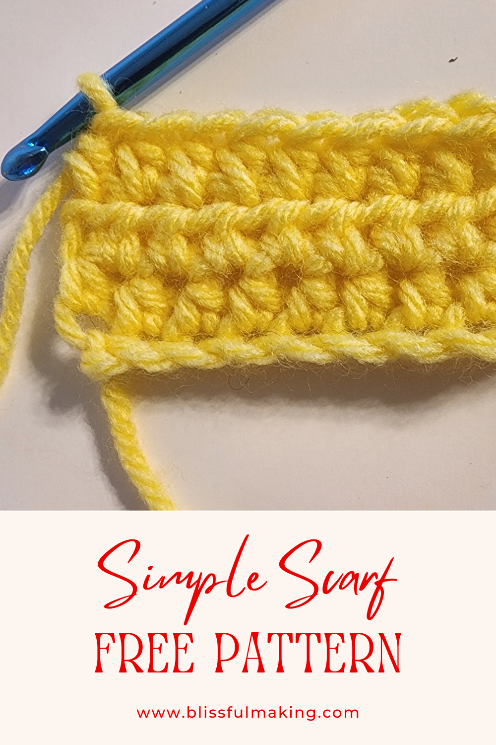 Simple Half Double Crochet Scarf Pattern