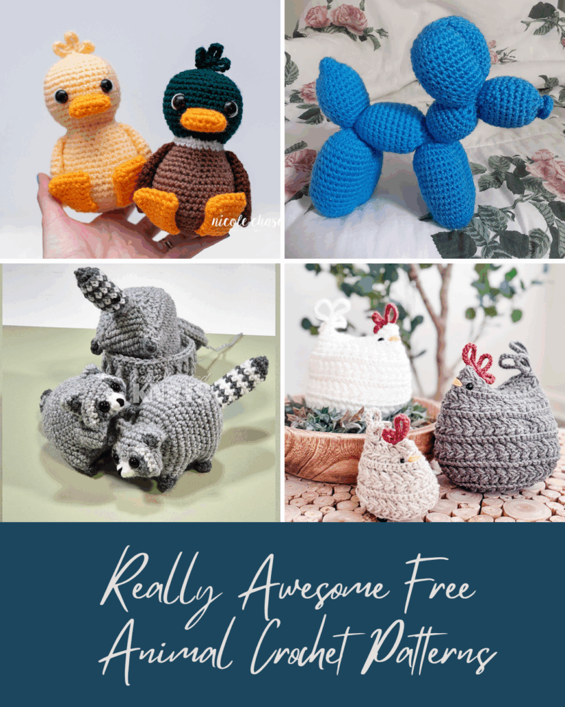 Easy and Free Animal Themed Crochet Patterns