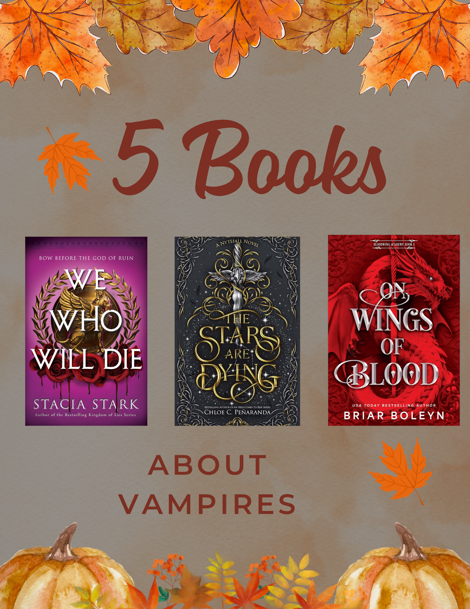 5 More Books About Vampires